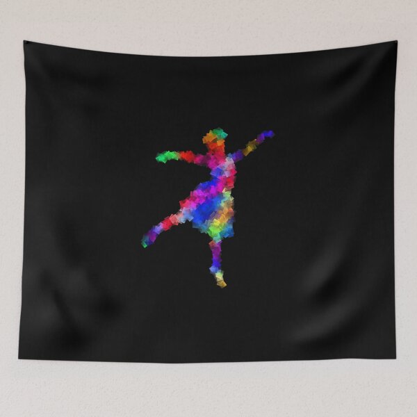 Item preview, Colorful Rainbow Dancer Fractal Art Silhouette for Nerds or Birthday designed and sold by FELSENSTEIN.