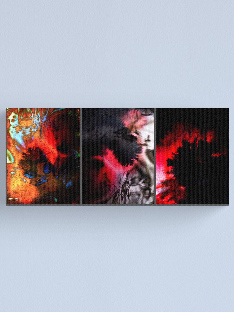 Alternate view of Y E S in Triptych Canvas Print