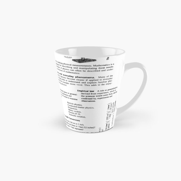 General #Physics. Chapter 1. Physics, the Fundamental #Science #GeneralPhysics #FundamentalScience  Tall Mug