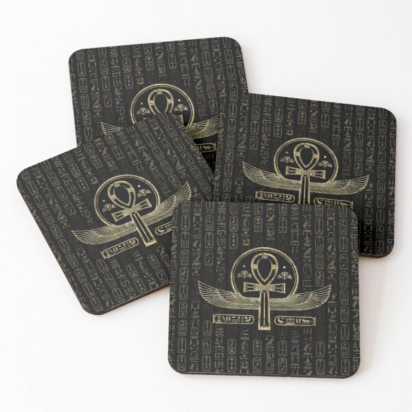 Item preview, Egyptian Cross - Ankh - Gold and black designed and sold by Nartissima.
