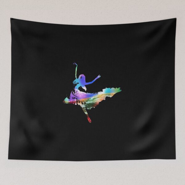 Item preview, Colorful Rainbow Dancer Fractal Art Silhouette for Nerds or Birthday designed and sold by FELSENSTEIN.