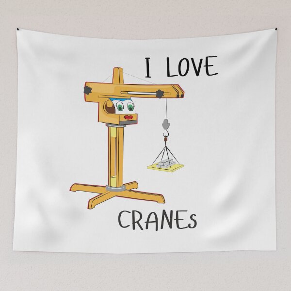 Item preview, I Love Cranes Cran Construction Site Design For Kids designed and sold by PrettyWell.