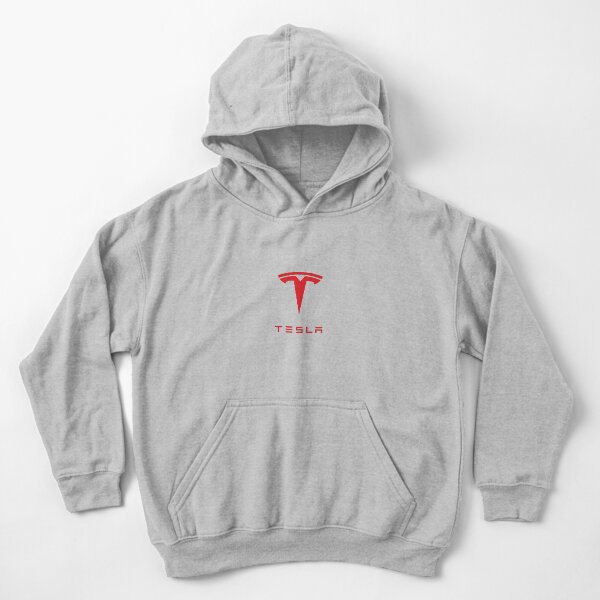 Tesla Motors Logo Apparel Kids Pullover Hoodie