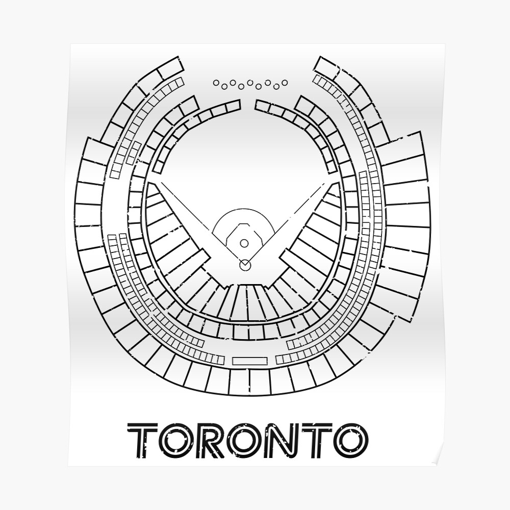 Toronto Blue Jays Rogers Centre Stadium Baseball Sticker for Sale