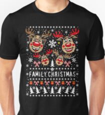 211 Hirsch Rudolph Rudi FAMILY Christmas 2 children Christmas Unisex T-Shirt