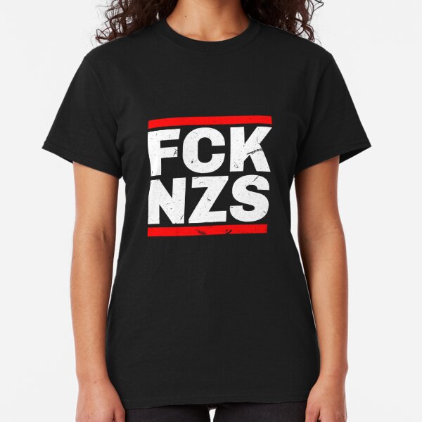 Damenmode Antifa Refugees Welcome Punk Nazis Raus Girlie Shirt Halte Deine Umwelt Sauber Kleidung Accessoires Sticisce Sredisce Si sticisce sredisce