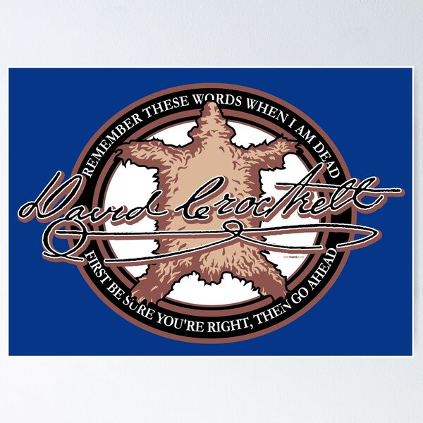 Item preview, DAVID CROCKETT MOTTO designed and sold by WOOFANG.
