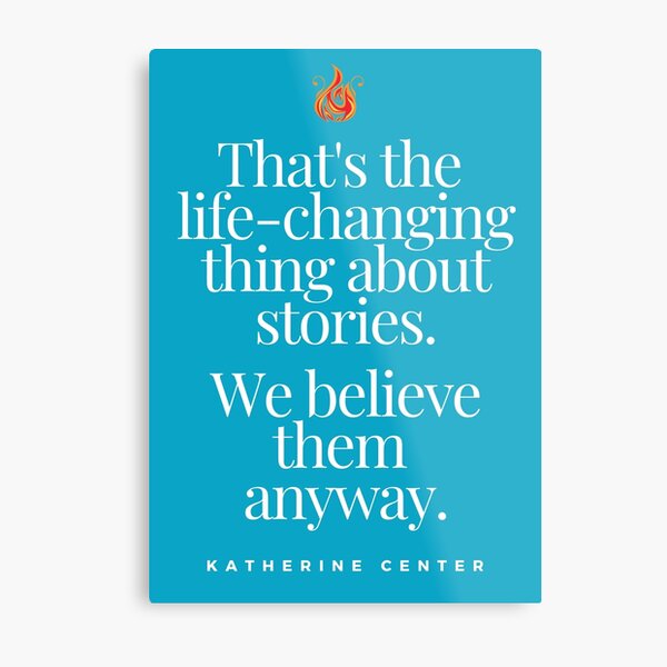 the thing about stories Metal Print