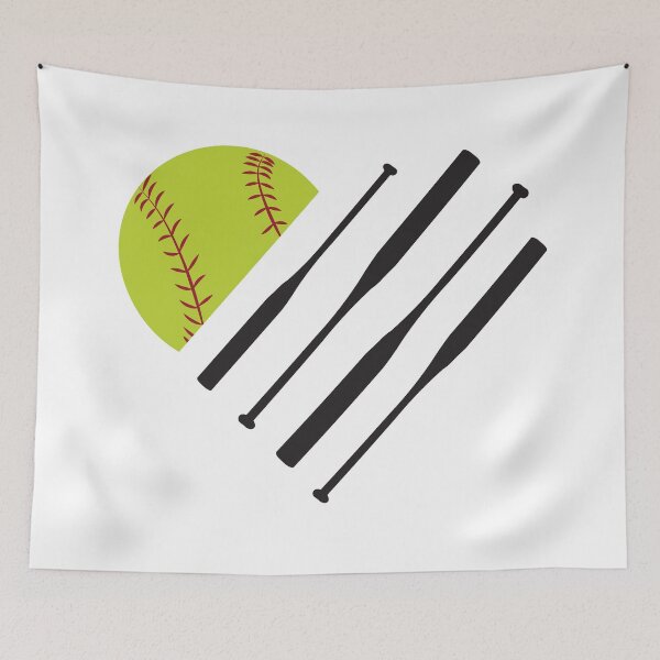 Item preview, Love Softball Heart designed and sold by kelseyvdesign.