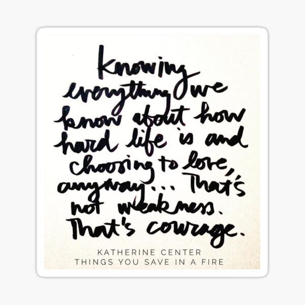 THAT'S COURAGE Sticker