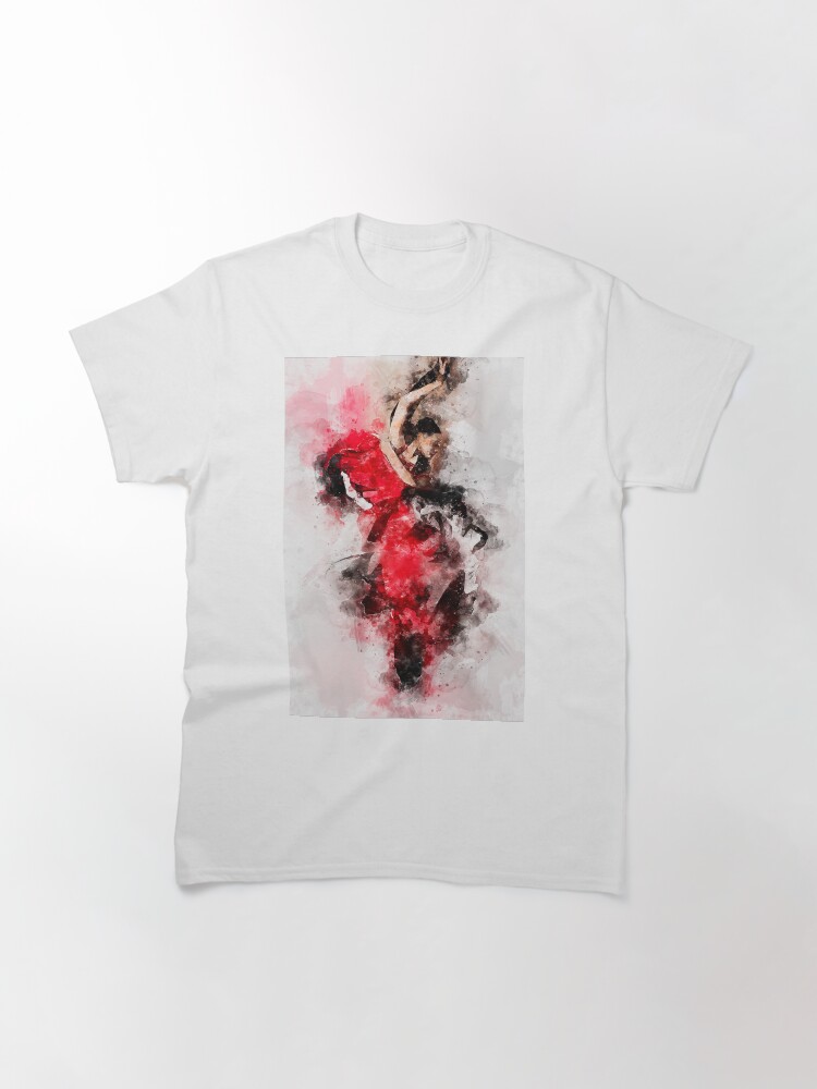 Thumbnail 3 of 7, Classic T-Shirt, Flamenco Dancer designed and sold by ErianAndre.