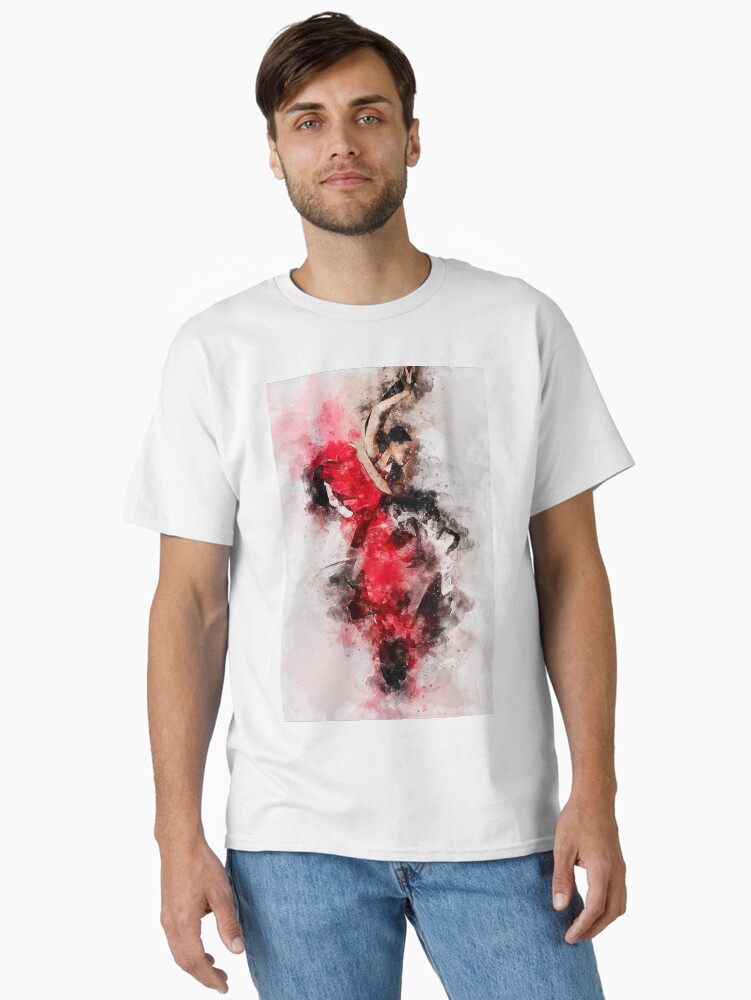 Thumbnail 1 of 7, Classic T-Shirt, Flamenco Dancer designed and sold by ErianAndre.