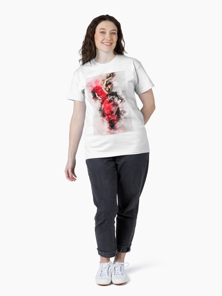 Thumbnail 4 of 7, Classic T-Shirt, Flamenco Dancer designed and sold by ErianAndre.