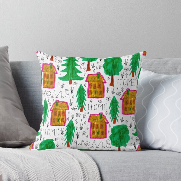 Item preview, little home and tree pattern designed and sold by GretelOArt.