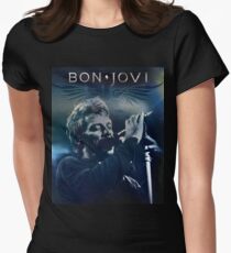 bon jovi live tour 2018 2019 telulas Women's Fitted T-Shirt