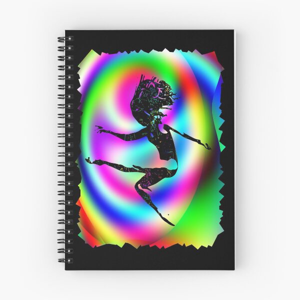 Item preview, Colorful Rainbow Dancer Fractal Art Silhouette for Nerds or Birthday designed and sold by FELSENSTEIN.