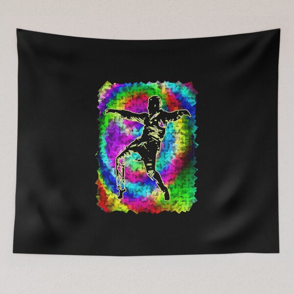 Item preview, Colorful Rainbow Dancer Fractal Art Silhouette for Nerds or Birthday designed and sold by FELSENSTEIN.