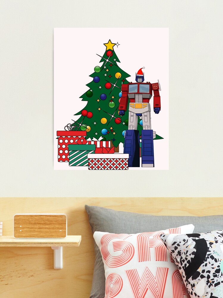 Optimus Prime Around The Christmas Tree