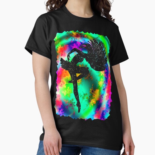 Item preview, Colorful Rainbow Dancer Fractal Art Silhouette for Nerds or Birthday designed and sold by FELSENSTEIN.