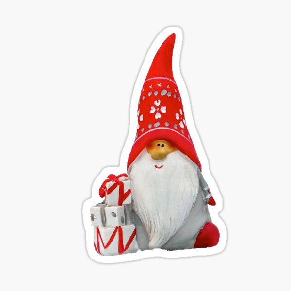 Christmas Gnome Stickers Redbubble - gnome suit roblox