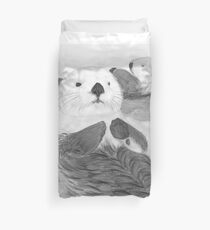 Sea otters Duvet Cover