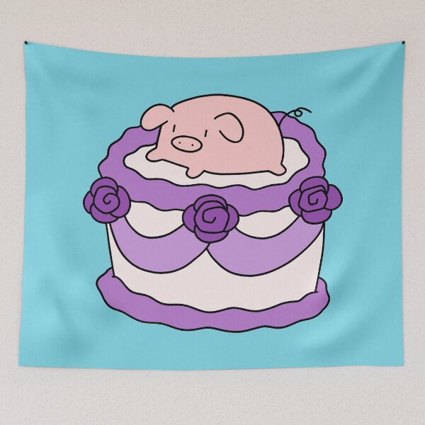 Item preview, Birthday Cake Piggy designed and sold by SaradaBoru.