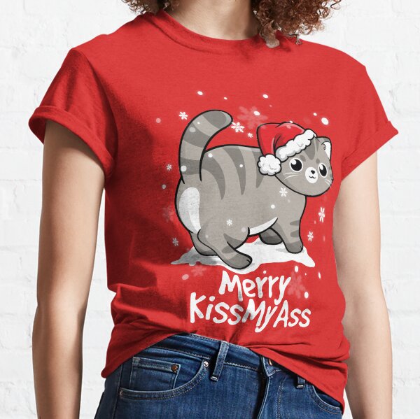 Item preview, Merry kissmyass cat designed and sold by NemiMakeit.
