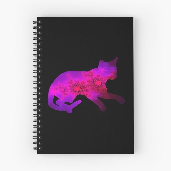 Item preview, Colorful Rainbow Cat Fractal Art Silhouette for Nerds or Birthday designed and sold by FELSENSTEIN.
