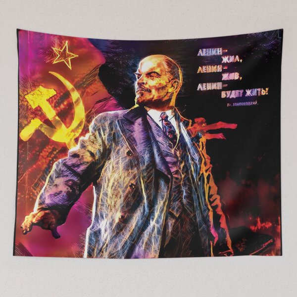 Item preview, Lenin Lived, Lenin Lives, Lenin Will Live! - Surreal and Trippy designed and sold by Domain of the Public.