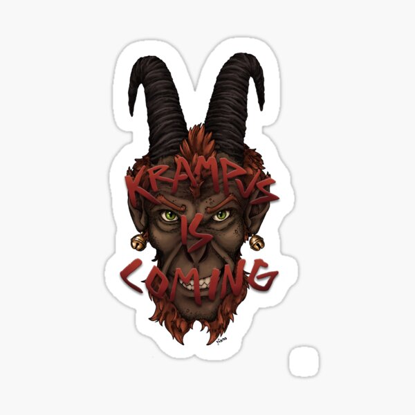 Krampus is Coming! Sticker