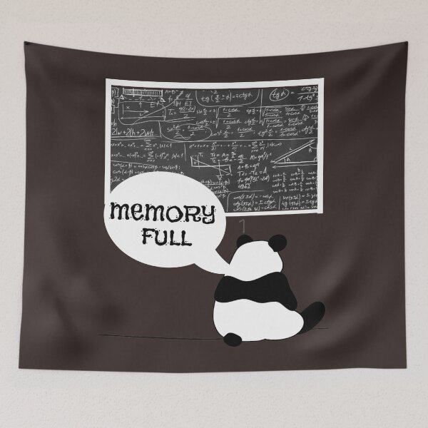 Item preview, Memory Full T-shirt Funny Panda Blackboard Theorem Formula designed and sold by Zavola.