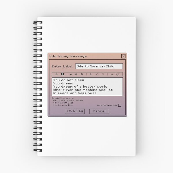 Item preview, Instant Messenger – Ode to SmarterChild designed and sold by duttydesign.