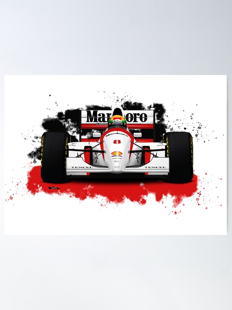 Ayrton Senna McLaren MP4/8 ポスター MCLAREN MP4/8 | ARTPRINT – Petrolheart