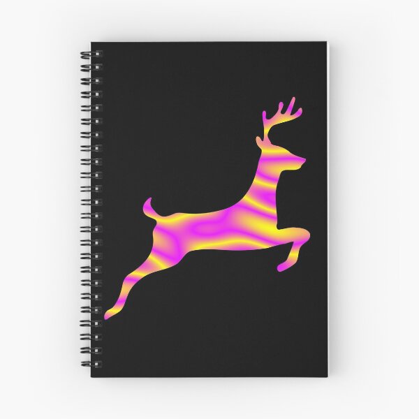 Item preview, Colorful Rainbow Deer Fractal Art Silhouette for Nerds or Birthday designed and sold by FELSENSTEIN.