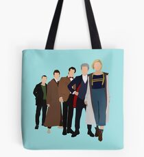 Doctor Who - All Five Modern Doctors - New Costume! (DW Inspired) - 13th Doctor Tote Bag