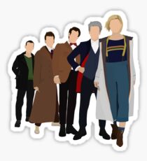 Doctor Who - All Five Modern Doctors - New Costume! (DW Inspired) - 13th Doctor Sticker