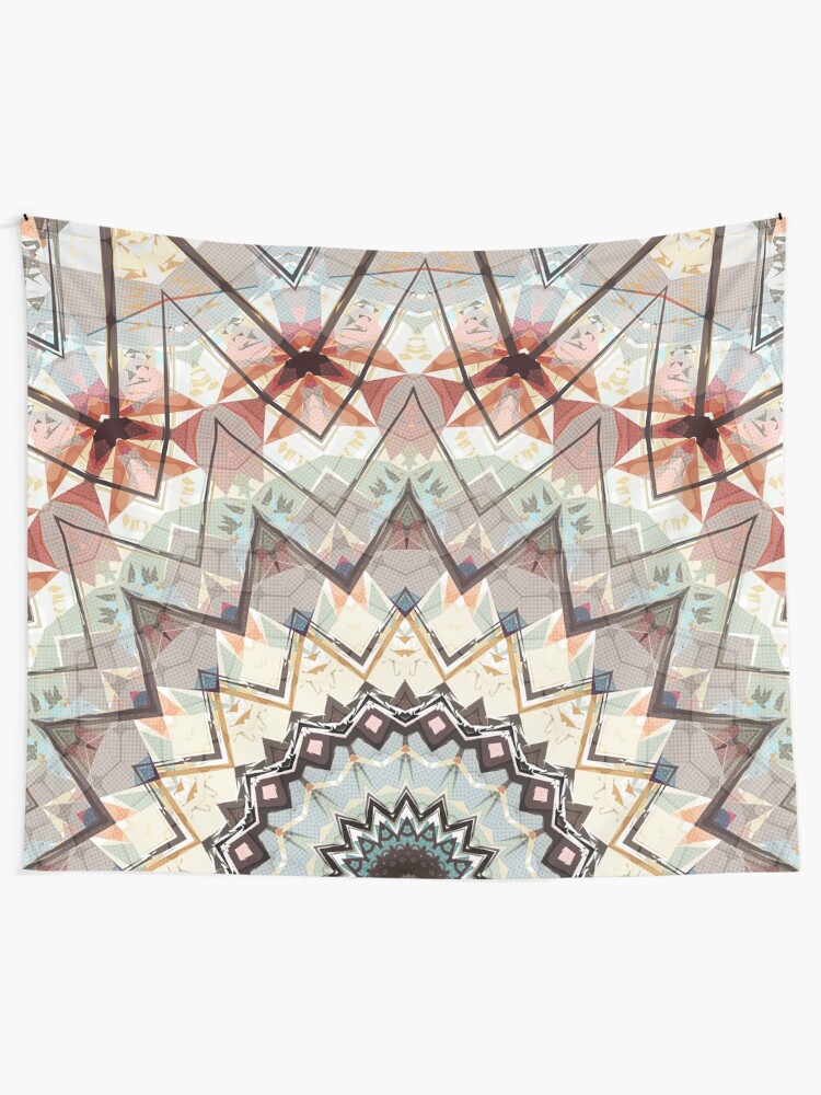 Alternate view of Autumn Colors Abstract Tapestry