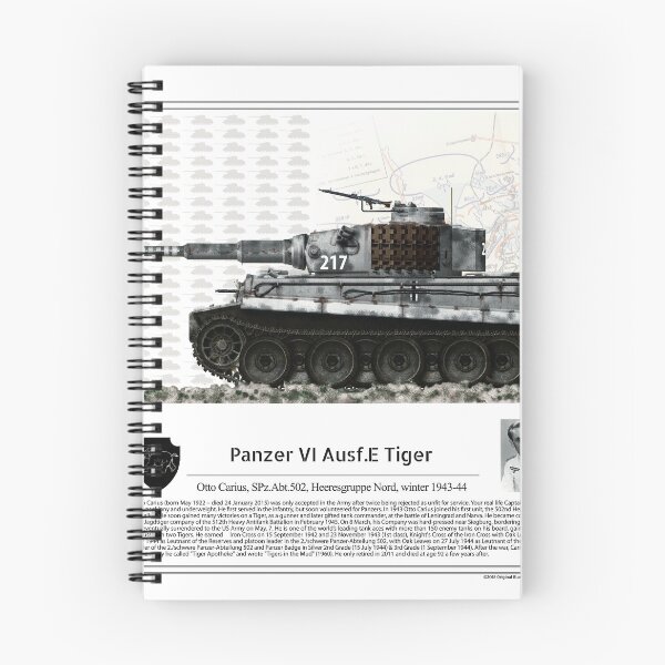 Aperçu de l'œuvre Panzer VI Ausf.E Tiger Spz Abt. 502 Otto Carius hiver 1943-1944 créée et vendue par TheCollectioner.