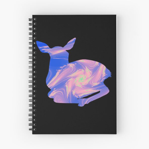 Item preview, Colorful Rainbow Deer Fractal Art Silhouette for Nerds or Birthday designed and sold by FELSENSTEIN.