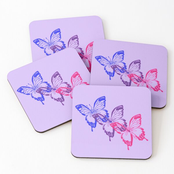 Item preview, Bisexual Flag Butterflies on Lilac designed and sold by Infuriating.