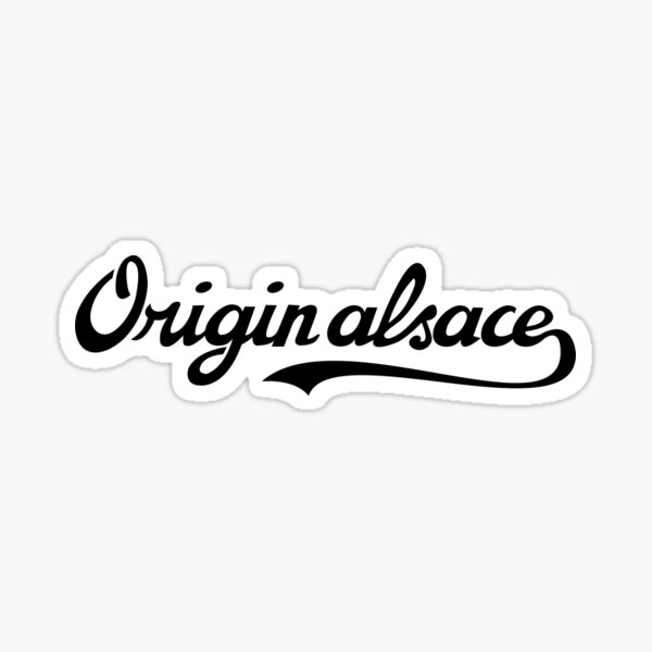 ORIGIN ALSACE - noir Sticker