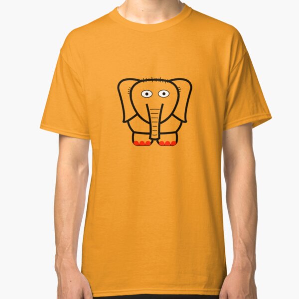 ELEFANTE NEGRO CON UÑAS ROJAS Camiseta clásica