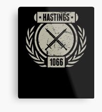 Die Schlacht von Hastings - Mittelalterliche Kriegsführung Geschenk Metallbild