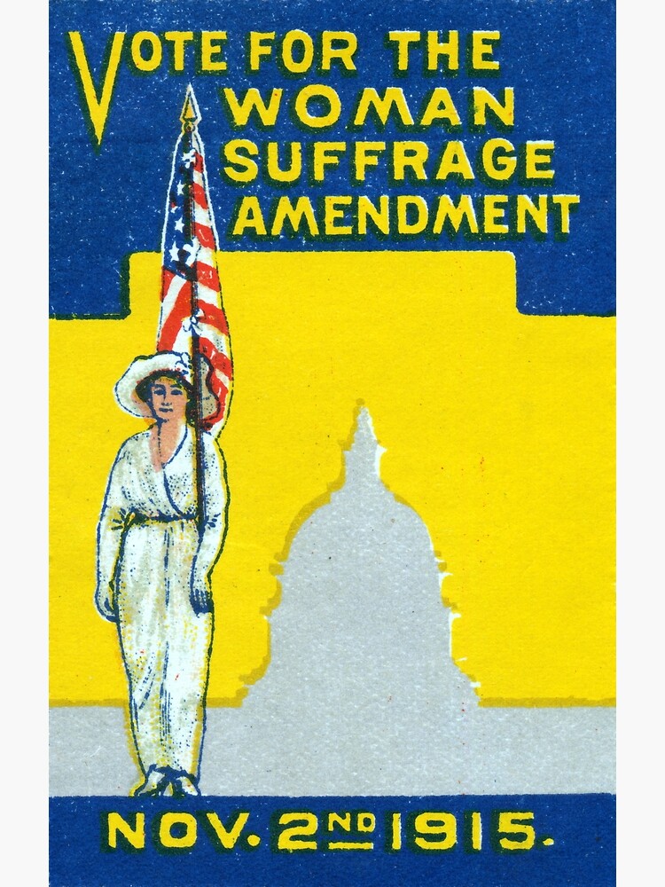 1915 Vote for Woman Suffrage Amedment Premium Matte Vertical Poster ...