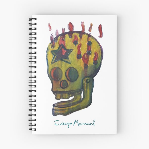 Item preview, skull on fire designed and sold by Diego Manuel Rodriguez.