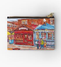 OTTAWA BYWARD MARKET CANADIAN SCENES OUTDOOR URBAN MALLS ICE CREAM AND PASTRY SHOPS C SPANDAU ARTIST Studio Pouch