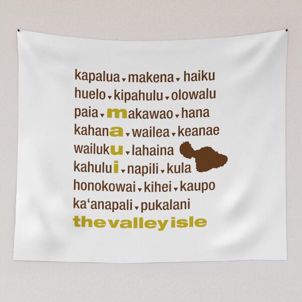 Item preview, Maui Island Counties Hawaii home designed and sold by alohagiftbox.