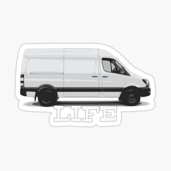 "Van Life Sprinter" Sticker for Sale by mrrobotto | Redbubble