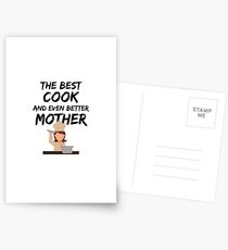 Cook Mom Best Mother Funny Gift Postkarten