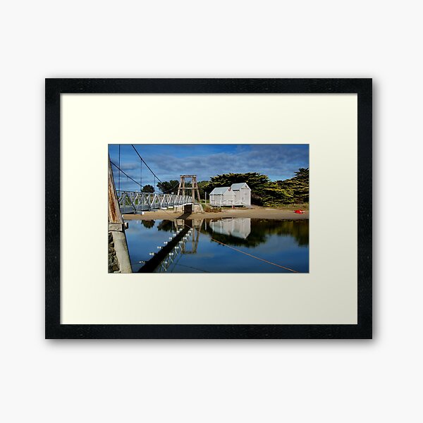 Swing Bridge Lorne Framed Art Print